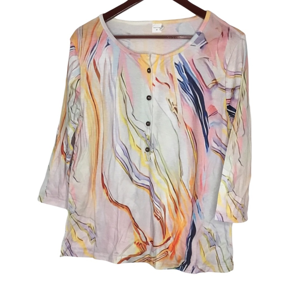 Women’s 3/4 Sleeve Button Down Shirt - Size Medium - NWOT.                    33